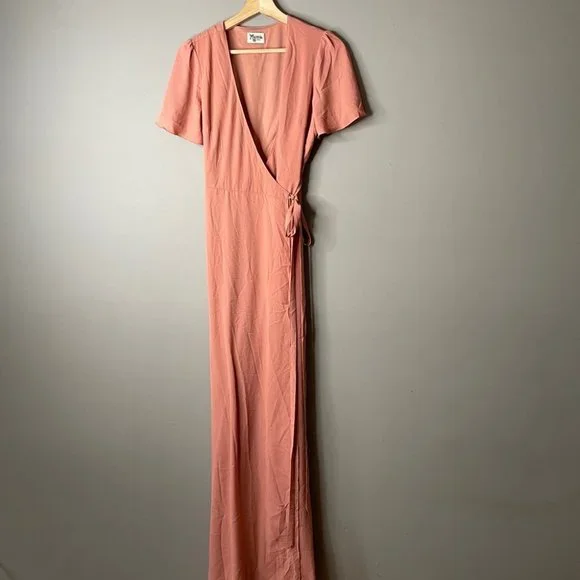 Show me your mumu wrap dress noelle flutter maxi - Picture 2 of 12